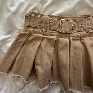 Hello Kitty Tan Mini Skirt with Belt